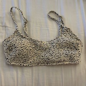 Xhilaration Black and White Patterned Bikini top